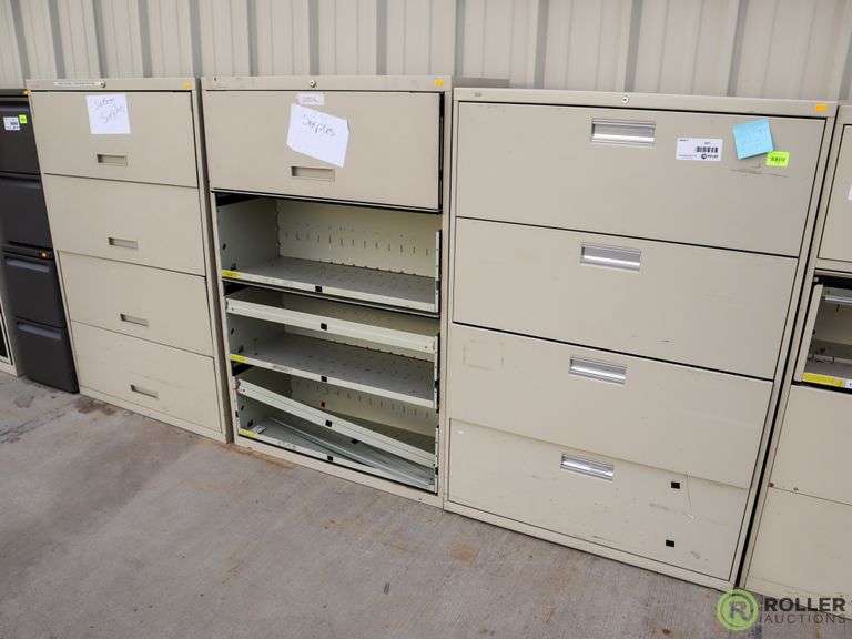 (3) 4Drawer Tab File Roller Auctions