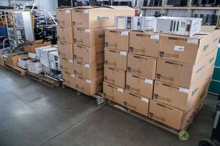 (4) Pallets of Safetran Traffic Control Boxes Roller Auctions