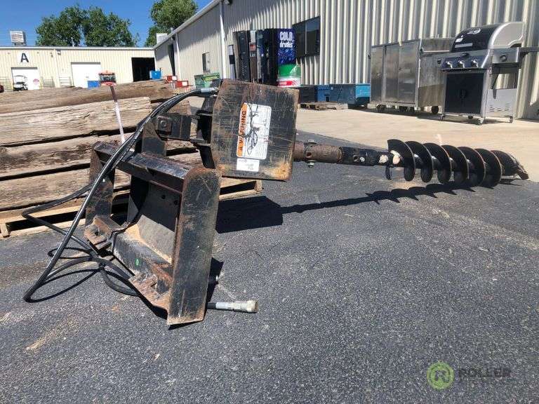 Lowe 42in Auger Post Hole Digger to Fit Skid Steer Loader Roller Auctions