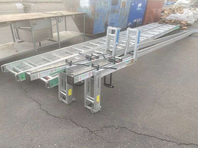 (2) Titan Aluminum Pump Jack Scaffolding System, 25' and (2) Titan