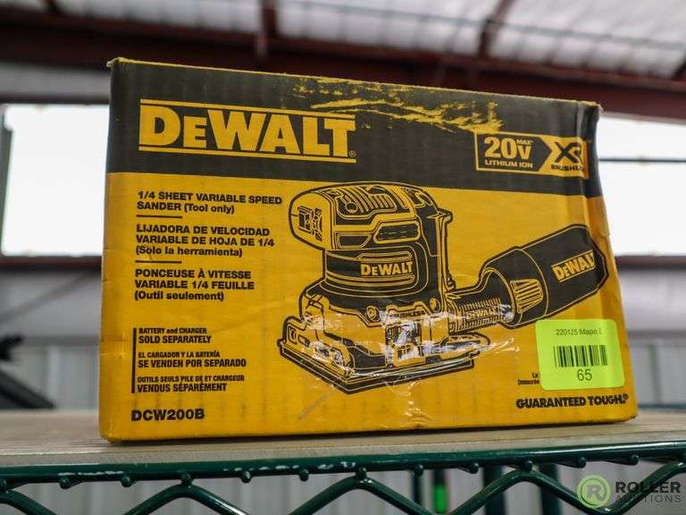 New DeWalt DCW200B 1/4 Sheet Sander Roller Auctions