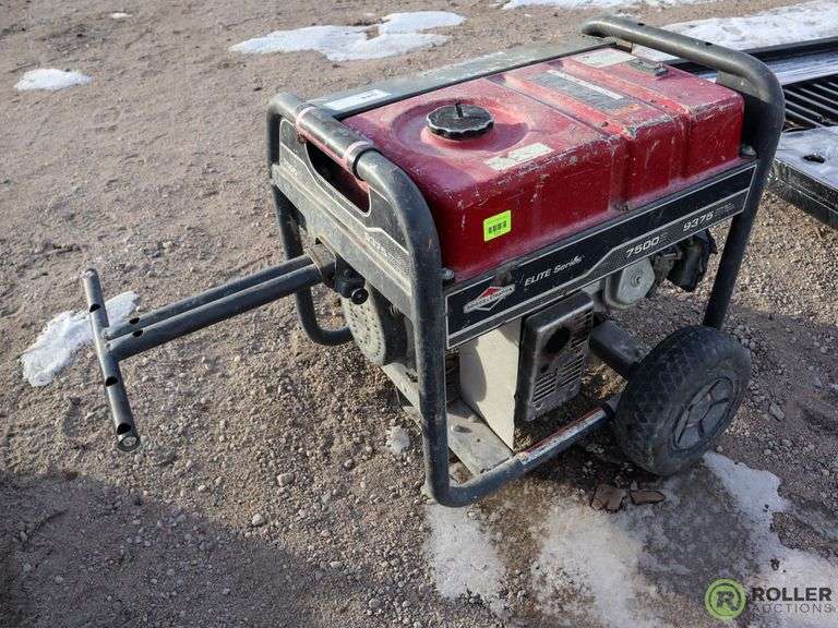 Briggs & Stratton 7500 Watt Generator On Casters Roller Auctions
