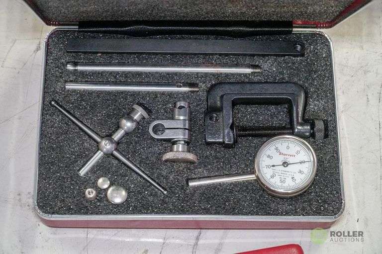 Starrett 196 Dial Test Indicator and 711 Dial Test Indicator Roller