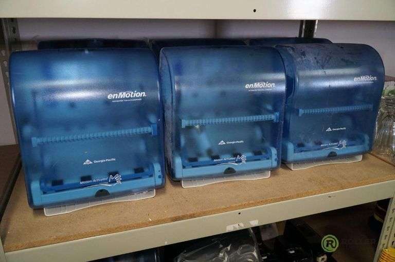 (7) enMotion, (1) Waxie, and (1) Cormatic Paper Towel Dispensers, (2