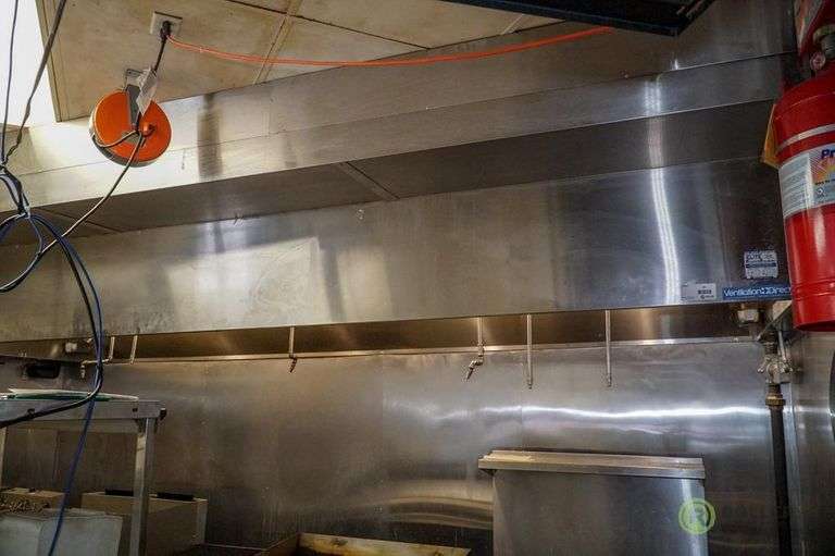 172in x 48in Exhaust Hood with Ansul System Roller Auctions
