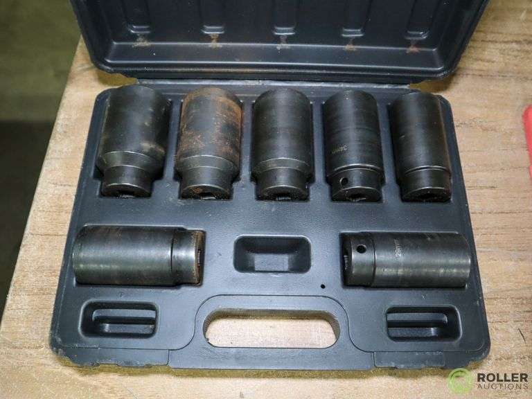 Pittsburgh Front Wheel Drive Axle Lock Nut Socket Set Roller Auctions