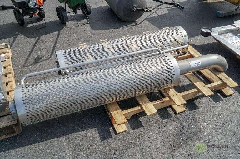 2 Semi Exhaust Stack Covers Roller Auctions 2 semi exhaust stack covers roller auctions