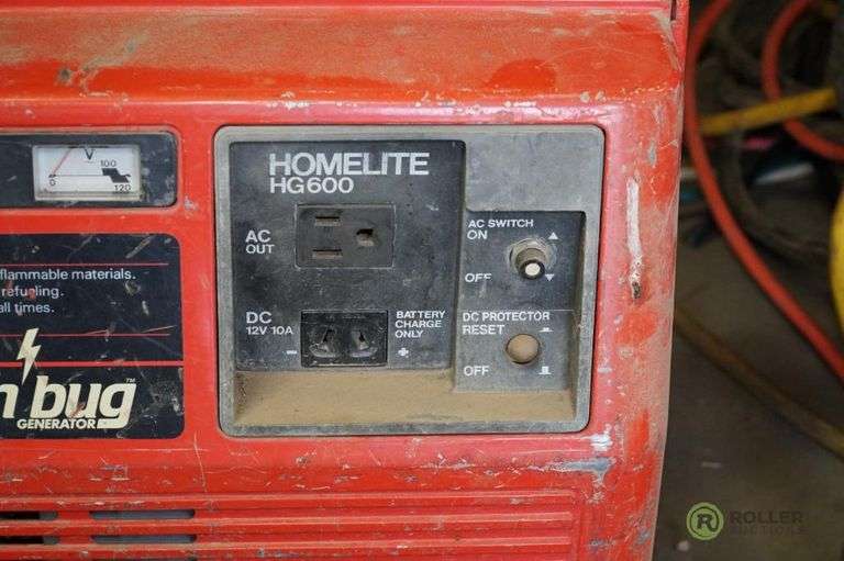 Homelite HG600 Lightnin Bug Generator Roller Auctions