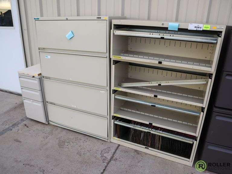 (2) 4Drawer Tab File and (1) 3Drawer File Roller