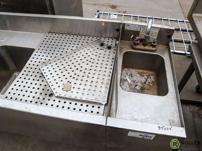 Glastender Bar Sink, 84" x 24" Roller Auctions