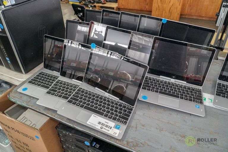 (13) Hp Revolve 810 Elitebook Laptops Roller Auctions