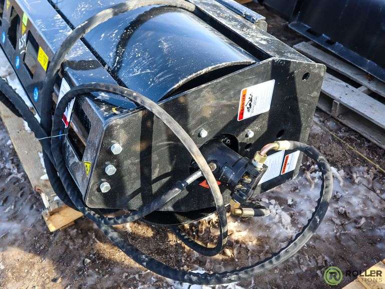 New Mower King Hydraulic 72" Vibratory Roller Attachment To Fit Skid
