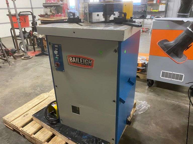 Baileigh Industrial SN F04 MS Sheet Metal Notcher Roller Auctions