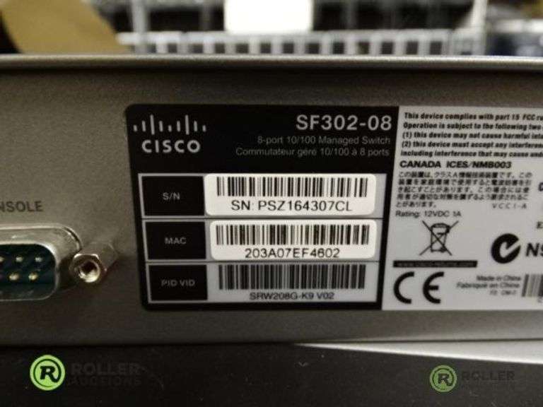 Cisco SF302-08 Network Switch - Roller Auctions