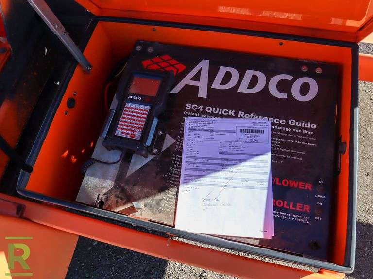 2011 Addco Towable Message Board Roller Auctions