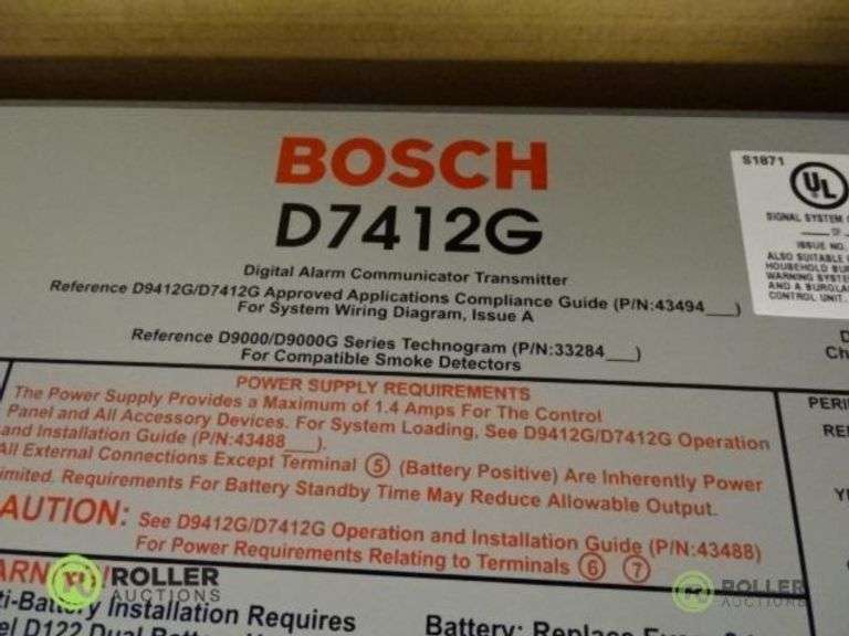 (2) Bosch D7412GV2 Control Panels - Roller Auctions