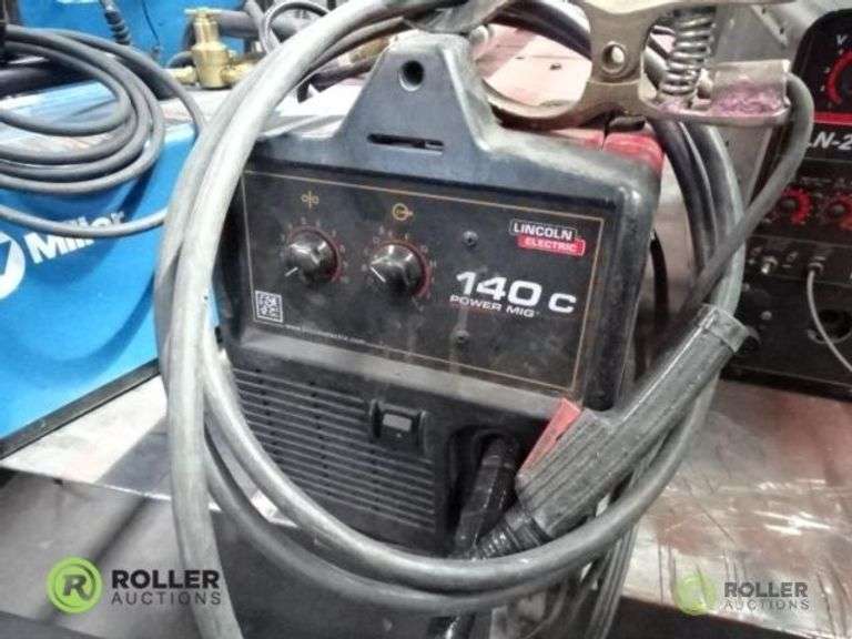 Lincoln 140C Power Mig 120V Mig Welder With Gun Roller Auctions