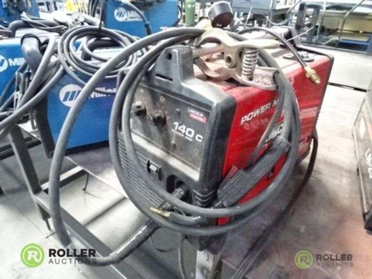 Lincoln 140C Power Mig 120V Mig Welder With Gun Roller Auctions