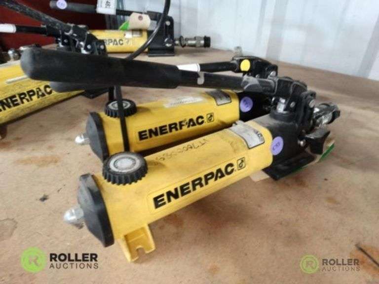 (2) Enerpac P142 Hydraulic Hand Pumps Roller Auctions