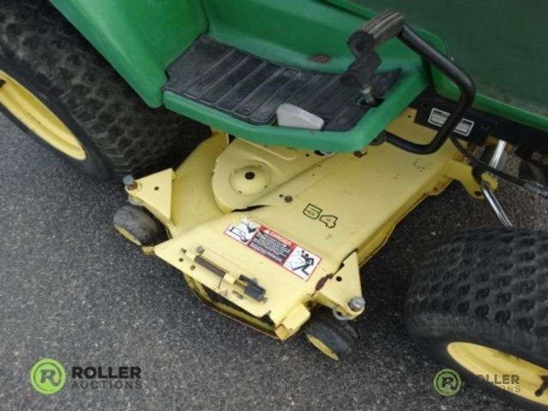John Deere 445 Riding Lawn Mower, 54in Deck, VTwin Liquid Cooled 22Hp