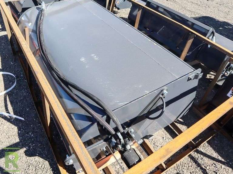 New Wolverine Hydraulic 72" Box Broom Sweeper Attachment to Fit Skid