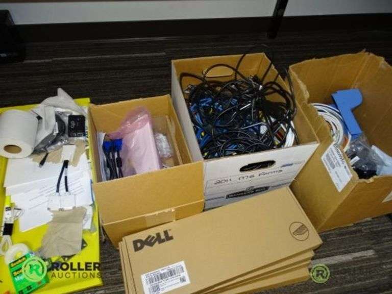 Assorted Computer Hardware and Cabling Roller Auctions