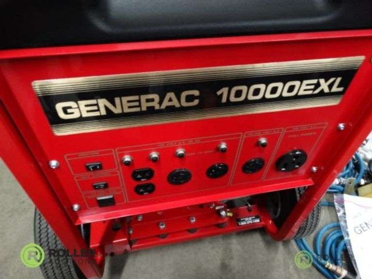 Generac 098012 10000EXL Generator, 10000W, Gas Roller Auctions