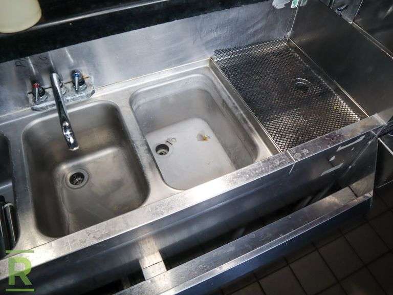 Perlick Bar Sink With Hand Sink, 72" x 24" Roller Auctions