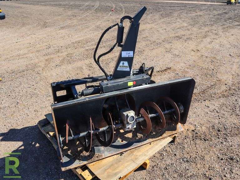 48” Bobcat 1412 Snow Blower Attachment To Fit Skid Steer Roller Auctions