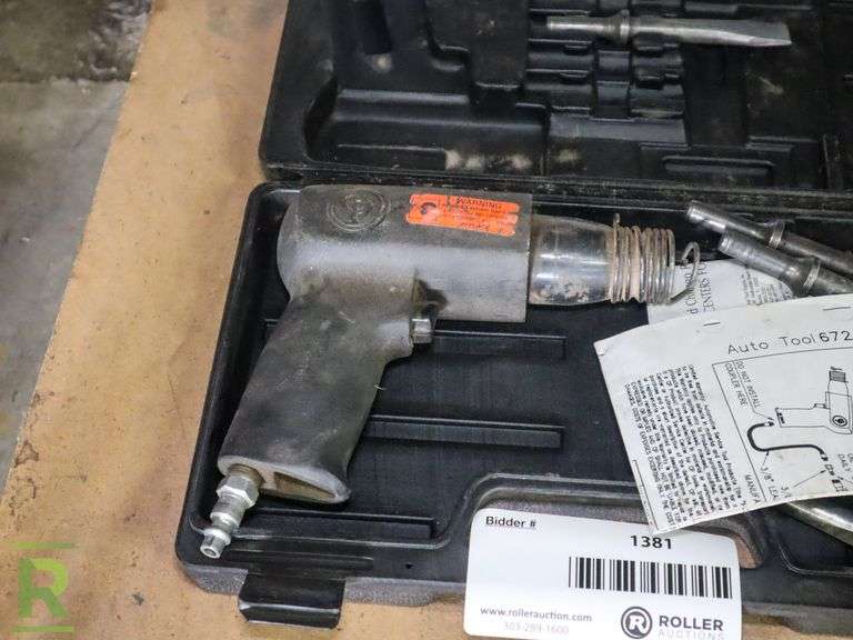 Chicago Pneumatic CP711 Zip Air Gun Hammer With Nail Gun Roller Auctions