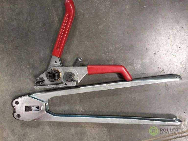 Samuel Strap Banding Cart With Tools and Poly Banding Roller Auctions