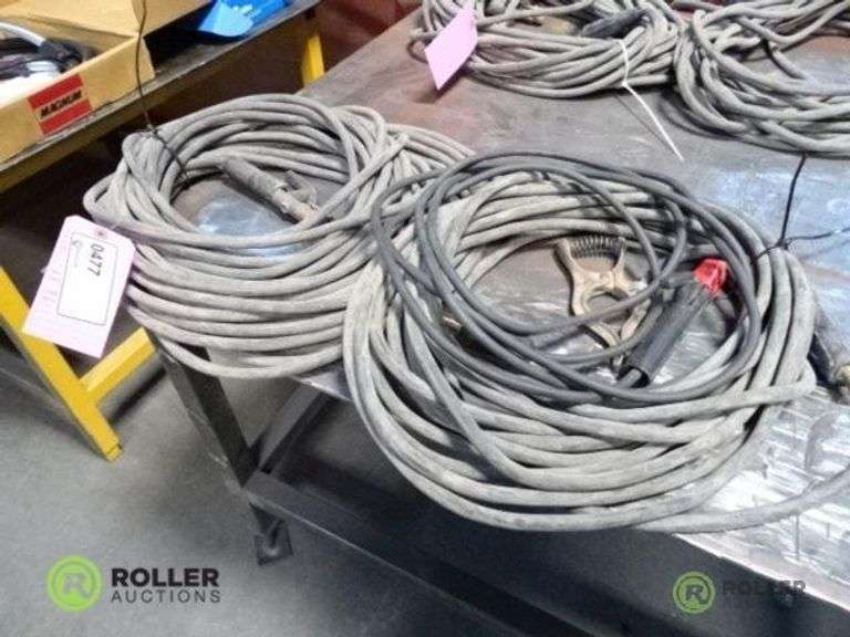 Positive and Negative Arc Welding Leads Roller Auctions