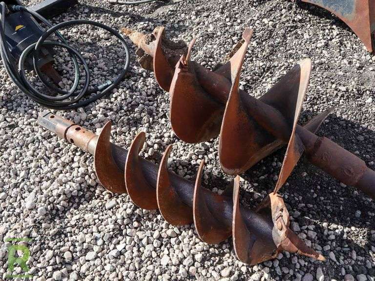 Caterpillar A19B Auger Attachment to Fit Skid Steer, 12" and 24" Bits Roller Auctions