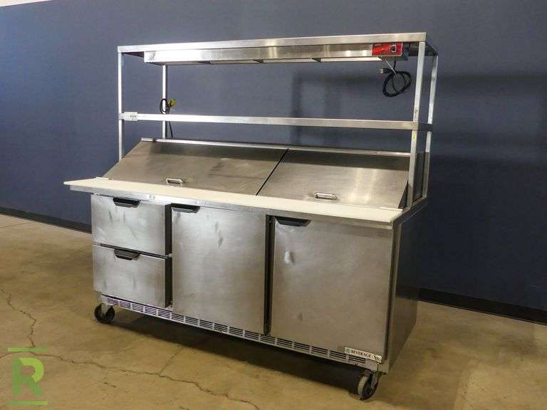 Beverage Air SPED7230M2 2Drawer / 2Door Mega Top Sandwich Prep With