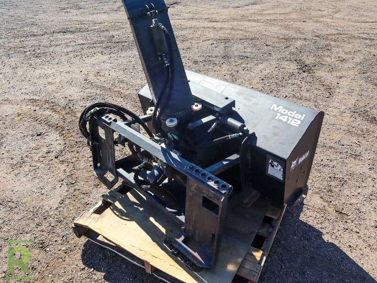 48” Bobcat 1412 Snow Blower Attachment To Fit Skid Steer Roller Auctions
