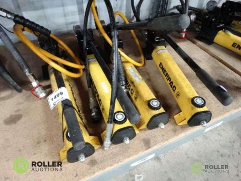(4) Enerpac P392 Hydraulic Hand Pumps Roller Auctions