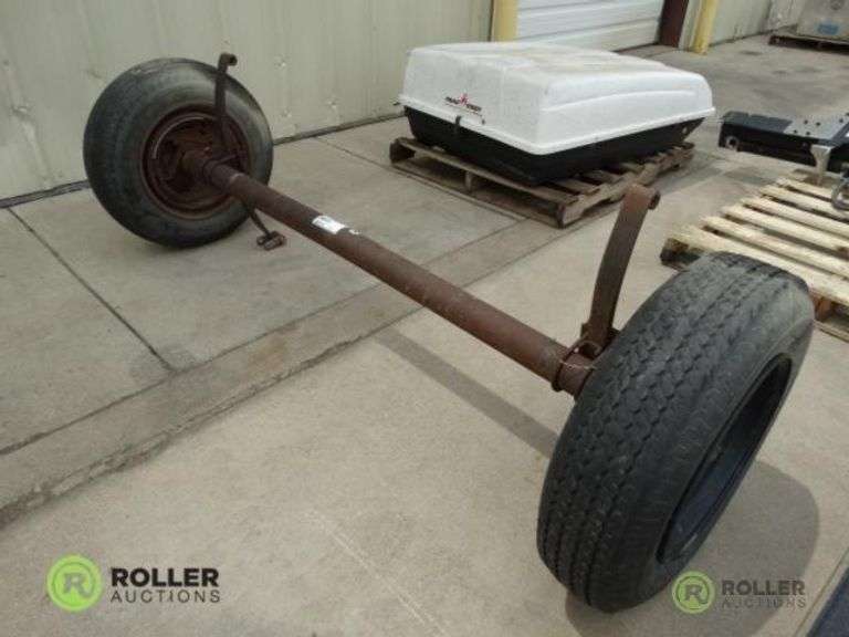 5Lug Trailer Axle With Wheels and Leaf Springs Roller Auctions