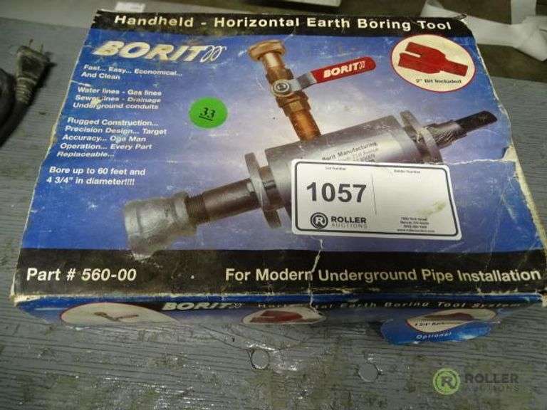 Borit 56000 Handheld Horizontal Earth Boring Tool Roller Auctions