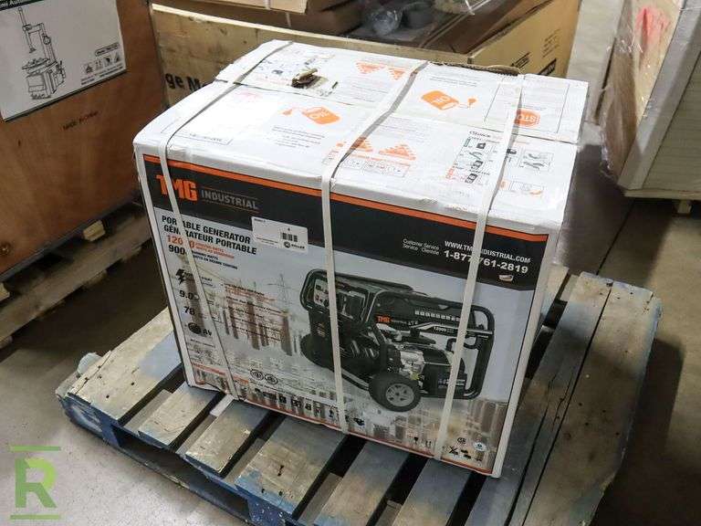 New TMG Industrial TMG-12000 GE Portable Gas Generator, 12000 Watt (Please Check All Fluids, Fittings, Hardware and Connections Prior To Use) - Roller Auctions