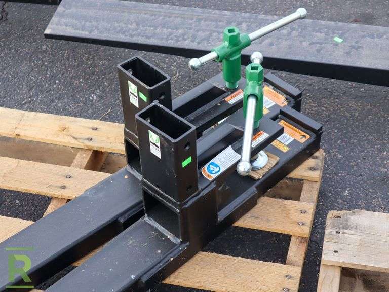 New FEMA 40" x 4" Fork Attachment for Loader Bucket - Roller Auctions