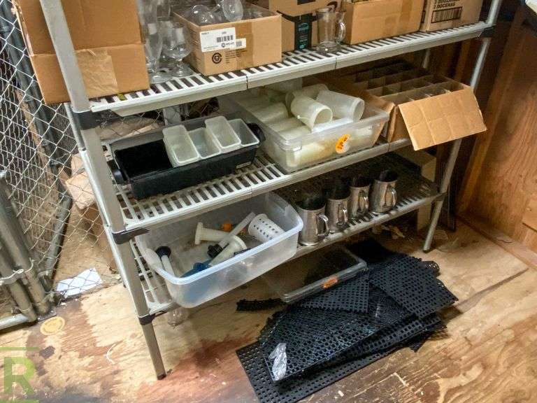 Glassware, Bar Mats, Pitchers, Box of Matchbooks, etc - Roller Auctions