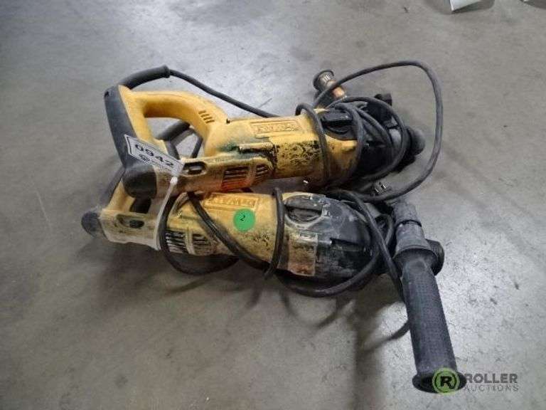 (2) DeWalt D25203 SDS Rotary Hammers Roller Auctions