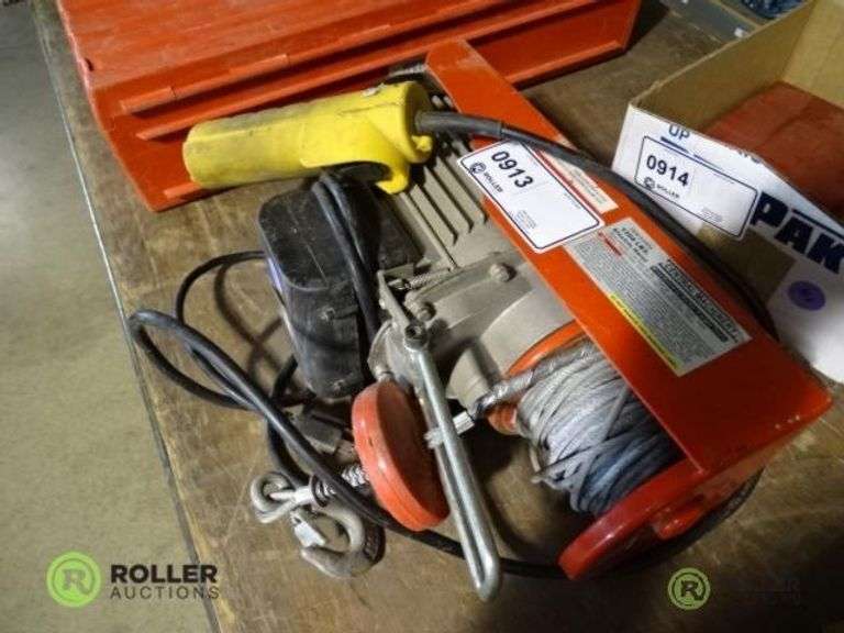 Central Machinery 1300Lb Electric Hoist Roller Auctions