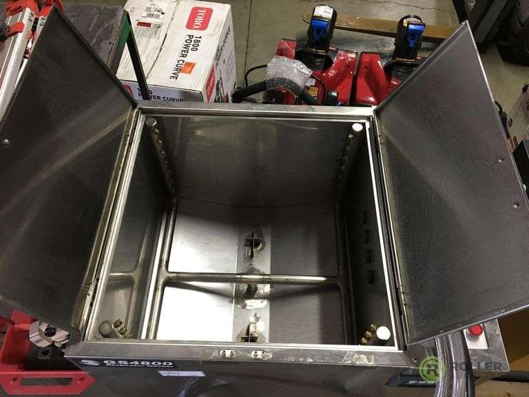 Steel GS4800 Respirator Washer, (2) Stainless Steel Baskets