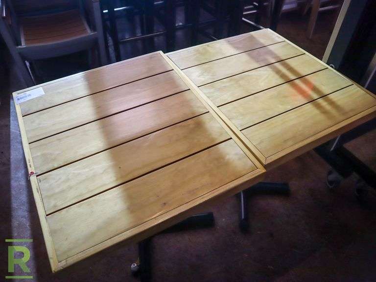 (2) Dining Tables, 28" x 24" - Roller Auctions