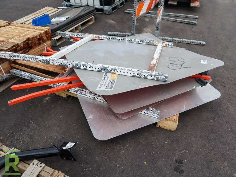 Pallet Of Road Signs - Roller Auctions