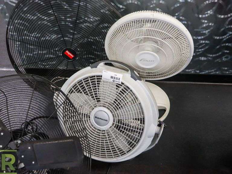 (3) Fans, Dayton, Galaxy And Wind Machine - Roller Auctions