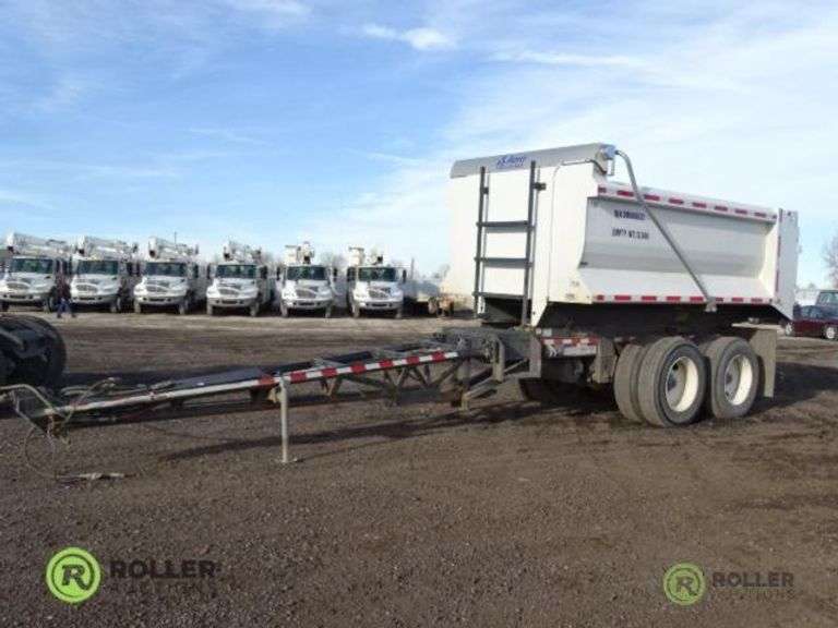 2013 CLEMENT 2ATT14 T/A PUP DUMP TRAILER, 8ft x 14ft Rock Box w