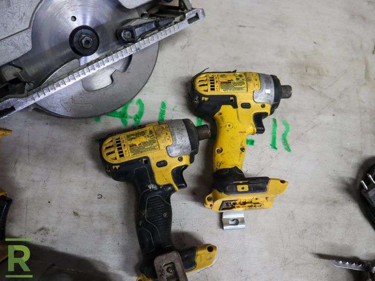 DeWalt Circular Saw & (3) Impact Grinders DW297 & DCF885 - Roller Auctions