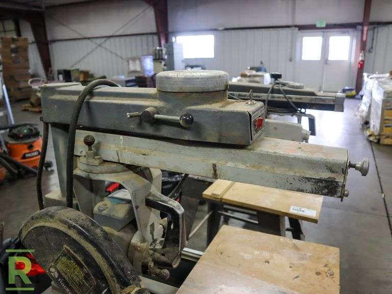 Rockwell Delta Radial Arm Saw With Cabinet - Roller Auctions